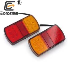 Eonstime 12V/24V 12 LED Stop Rear Tail Indicator Reverse Lamps Lights Trailer Car Truck Van Combination Taillights Red Amber 2024 - buy cheap