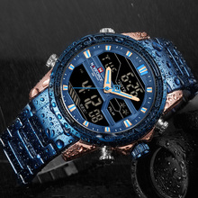 NAVIFORCE Luxury Brand Men's Military Sport Watch Men Stainless Steel Quartz Wristwatch Waterproof Male Clock Relogio Masculino 2024 - buy cheap