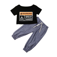 Conjunto de roupas infantis 2-7 anos, romper com calças compridas, 3 peças, verão, moda criança 2024 - compre barato