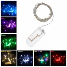 5M Fairy Light CR2032 Battery Powered LED Copper Silver Wire String Lights Decor Wedding Xmas Garland Party Light 2024 - buy cheap