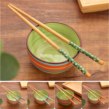 1Pair Bamboo Ecological Chopsticks Chinese Vintage Various Pattern New Handmade Classic Wooden Chopsticks Kitchen Utensils 2024 - buy cheap