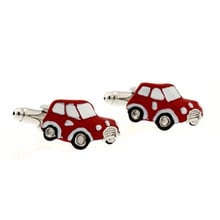 Red Mini Car Cufflink Cuff Link 1 Pair Retail Free Shipping Promotion 2024 - buy cheap