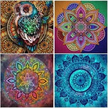 Sale Mandala Flower Pattern Cross Stitch Resin 5D DIY Diamond Painting Home Decorations Embroidery Full Square Drill Mosaic Gift 2024 - buy cheap