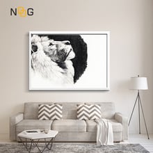 Noog animal leão tigre impressões artísticas parede quadros pintura abstrata em tela pintura decoração para sala de estar 2024 - compre barato