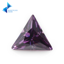 3x3 ~ 12х12 мм треугольная форма 5А Фиолетовый Красный кубический цирконий Свободные Искусственные камни кубический цирконий для ювелирных изделий 2024 - купить недорого