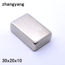 5Pcs 30x20x10 Neodymium Magnet 30mm x 20mm x 10mm N35 NdFeB Block Super Powerful Strong Permanent Magnetic imanes 2024 - buy cheap