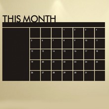 New Month Essential Office Weekly Planner Calendar MEMO Chalkboard Blackboard Wall Sticker Kids Play Room Study Room Decor 2024 - buy cheap