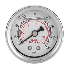 fuel pressure regulator valve 0-160 PSI/bar Car Fuel Pressure Regulator Gauge Liquid Fill Fuel/Oil Meter car accessories 2024 - buy cheap