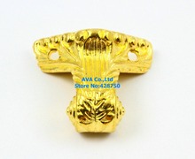 Caja de joyería de oro para pies, 4 piezas, caja de Animal, pata de 38x29mm 2024 - compra barato