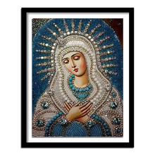 diamant painting 5d diy diamond painting full square Diamond embroidery religion nossa senhora diamond  round drill 677DD 2024 - buy cheap