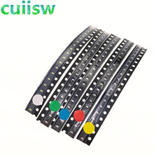 (100pcs/lot) SMD 0603 LED Assortment Kit, Ultra Bright,, White/Blue/Green/Yellow/Red, Light Emitting Diode 2024 - buy cheap