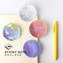 Cute Beautiful Planet Sticky Note Memo Pad Notepad Notebook Self-Adhesive Sticky Notes Office Decoration Kawaii Gift Stationery 2024 - buy cheap