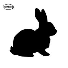 HotMeiNi-pegatina de conejo de vinilo para coche, pegatina de Animal bonito para ventana de camión, parachoques, portátil, impermeable, 14,5x15cm 2024 - compra barato