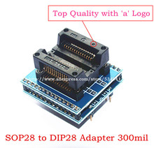 Top Quality SOP28 to DIP28 Adapter ic socket  /SOIC28 to DIP28 IC socket Wide 300milic programmer adapter 2024 - buy cheap