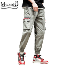 Mwxsd brand 2019 Casual men cargo pants mens Cotton pencil Pants Multiple pockets ankle length Trousers male streetwear 2024 - buy cheap