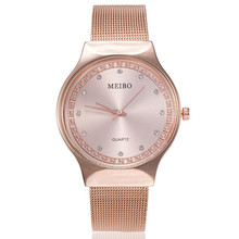 Reloj Mujer новые роскошные Брендовые женские часы из нержавеющей стали с сеткой женские кварцевые часы женские наручные часы zegarek damski 2024 - купить недорого