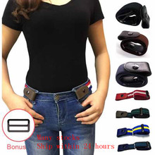 Drop shipping Buckle-Free Belt For Jean Pants,Dresses,No Buckle Stretch Elastic Waist Belt For Women/Men ,No Bulge Waist Belt 2024 - buy cheap
