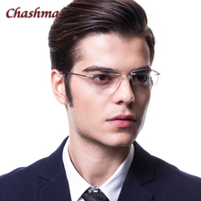 Chashma Brand Rimless Titanium Alloy Ultra Light Weight Myopia Glasses Frame Optical Eye Glasses For Men Frameless Eyewear 2 G 2024 - buy cheap