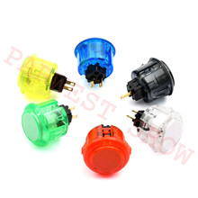 12pcs Sanwa Acrylic Crystal Push Buttons 30mm Arcade Button With Micro Switch Red/Yellow/Blue/Green/White Replace Accessories 2024 - buy cheap