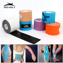 17 Color Kinesiotape Muscle Bandage 5cm x 5M Sports Kinesiology Tape Roll Cotton Elastic Adhesive Strain Injury Muscle Sticker 2024 - buy cheap