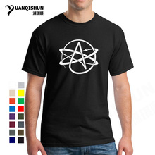 Atheist Symbol FSM Pastafarian Religion Printed Men T Shirt Novelty T Shirts Men Cotton Short Sleeve Tshirt Streetwear Top Tee 2024 - buy cheap