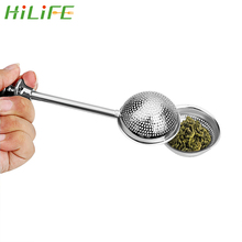 HILIFE, colador de té, Bola de especias, accesorios de herramientas de té, tetera de acero inoxidable, Infusor de té reutilizable ajustable, filtro fácil de limpiar 2024 - compra barato