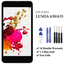 Pantalla LCD de repuesto de 4,5 pulgadas para móvil, montaje de digitalizador de calidad OEM para Nokia, Lumia 630, 635, 630, 1 ud. 2024 - compra barato