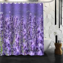 New Bathroom Curtains Lavender Shower Curtain Customized Shower Curtain Waterproof Polyester Fabric Curtain For Bathroom 2024 - buy cheap