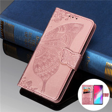 3D Butterfly Leather Case For Samsung Galaxy S10 5G S10 Plus S10e Note 10 Pro A10 A30 A50 A70 A80 A90 A20E A8 Plus 2018 Cover 2024 - buy cheap