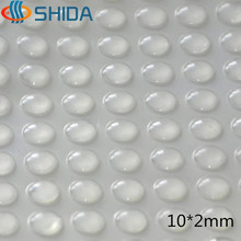 New  500Pcs 10mm* 2mm Anti Slip Silicone Rubber Plastic Damper Self Adhesive Silicone Feet Pads,Soft Rounded Shock Absorber Pads 2024 - buy cheap