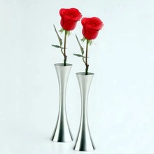 European style curved waist fashion metal home decor vase stainless steel modern flower vase 2024 - buy cheap