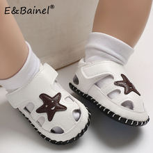 E&Bainel Summer Baby Shoes First Walker Cartton Star Newborn Boys Girl PU Leather Babies Shoes Toddler Infants Soft Sole Shoes 2024 - buy cheap