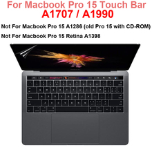 10pcs For Macbook Pro 15 Touch Bar A1707 A1990 High Clear Screen Protector MacbookPro 15.4 TouchBar Film Guard Screen Protection 2024 - buy cheap