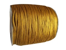 Goldenhaste para corda com chocalho de 0.8mm, cabo de nylon + acessórios de joias para pulseira, corda de macramé, 200m = 1 rolo 2024 - compre barato
