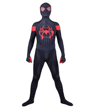 3D Print Into the Spider-Verse Miles Morales Superhero Spandex Skin Zentai Bodysuit Halloween Cosplay Party suit free delivery 2024 - buy cheap