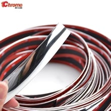 6M Car Styling Chrome Trim Piece Body Decorative Strip Bumper Door Window Grille Protective Moulding Line Decoration Accessories 2024 - buy cheap