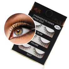 Out top New 1 Box Luxury 3D False Lashes Fluffy Strip Eyelashes Long Natural Party Eyelashes Extension Tools c1004 2024 - buy cheap