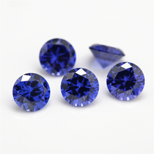 Size 1~10mm Tanzanite Color Round Shape 5A Cubic Zirconia Stone Synthetic Gems CZ stone For Jewelry 2024 - buy cheap