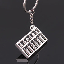 10PCS/Lot Hot Unique Creative Luxury Metal Keychain Car Key Chain Key Ring China Abacus Chain Pendant Of Hight Quality Gifts 2024 - buy cheap
