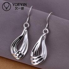 Exaggeration earrings Wholesale silver plated long Dangle earrings for women wedding jewelry brincos pendientes 2024 - buy cheap