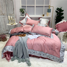 Luxury Egypt Cotton Classic charm Bedding Set Embroidery  edge Duvet Cover Sets Bed Sheet Pillowcases Queen King size 4/6/7Pcs 2024 - buy cheap