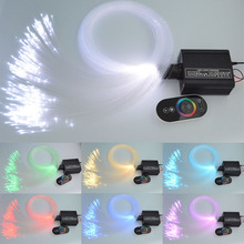 16W RGB LED Fiber Optic Star Ceiling Lighting Kit 150/200/300pcs*0.75mm*2M Optical Fiber cable for sky starry  ceiling 2024 - buy cheap