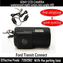 Parkiing Беспроводная 2.4HG SONY CCD HD Автомобильная камера заднего вида, цветная камера ночного видения для FORD TRANSIT CONNECT 170 градусов 2024 - купить недорого