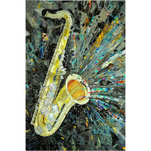 Diy Diamond Embroidery icon Diamond painting Saxophone picture full square Diamond mosaic painting rhinestone Needlework 2024 - buy cheap