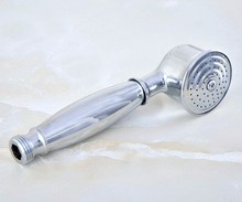Cabezal de ducha de mano de latón cromado pulido, pulverizador de mano para teléfono, accesorio de baño (estándar de 1/2 pulgadas) ahh017 2024 - compra barato