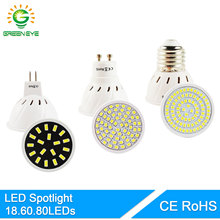 GreenEye Bombilla LED GU5.3/MR16 GU10 E27 AC 220V/110V 3W 4W 6W 8W SMD 5733/2835 LED Spotlight Bulb Lampada Ampoule Lamp Lampara 2024 - buy cheap
