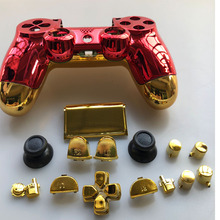 Full Housing Shell Plating Case Cover Button For PS4 Pro Playstation 4 Pro JDM 040 JDS 040 V2 Controller Chrome Gold Red Replace 2024 - buy cheap