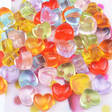 Capa para celular com 20 esferas de coração, acessórios para capa de celular macia com creme de doce em cristal, simulação de amor 2024 - compre barato