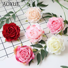 6 pcs 9cm high-grade silk artificial rose flower fake flowers wedding holiday home decoration simulation manual DIY flower wall 2024 - buy cheap