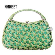 New crystal clutch evening bags with fixed metal handle ladies luxury diamante handcraft women clutch party purse Female bag 197 2024 - buy cheap